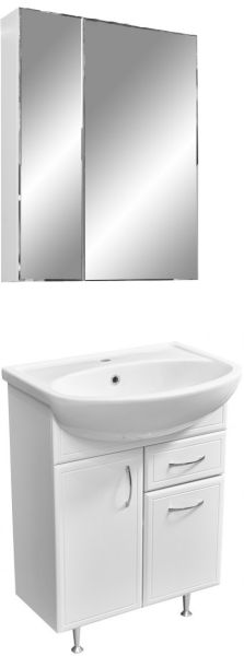 Тумба под раковину Stella Polar Концепт 60см белый SP-00001842